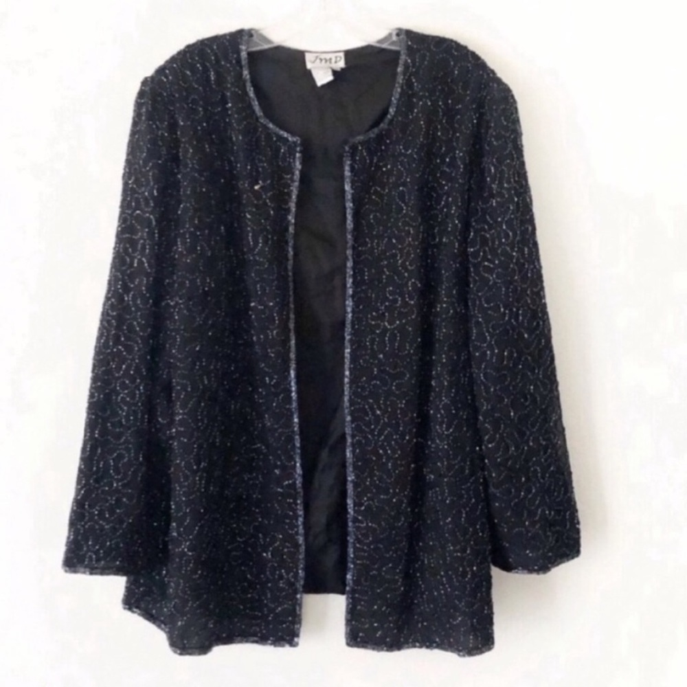 VINTAGE 90’s embellished sequin jacket cardigan